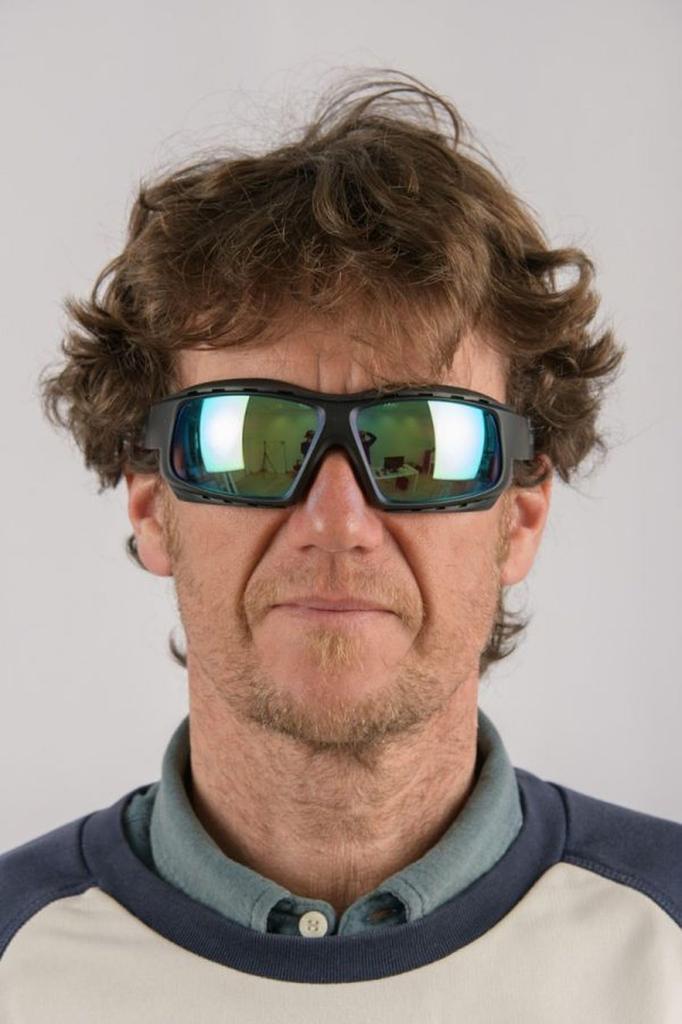 PAROS Floating Goggle UV Coated Matte Black Blue REVO OCN-G211-2 Sunglasses, Style, Protection, Impact-Resistant Lenses, (Polarized Lenses)