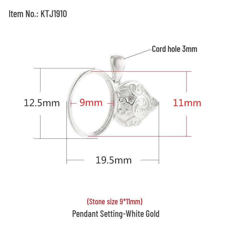 

S925 Sterling Silver Chinese Gourd Pendant with Sand Gold and Amber Inlay 925 Silver