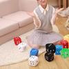 Dice Pendant Fuzzy Three Dimensional with Suction Cup Printing Dots Cartoon
