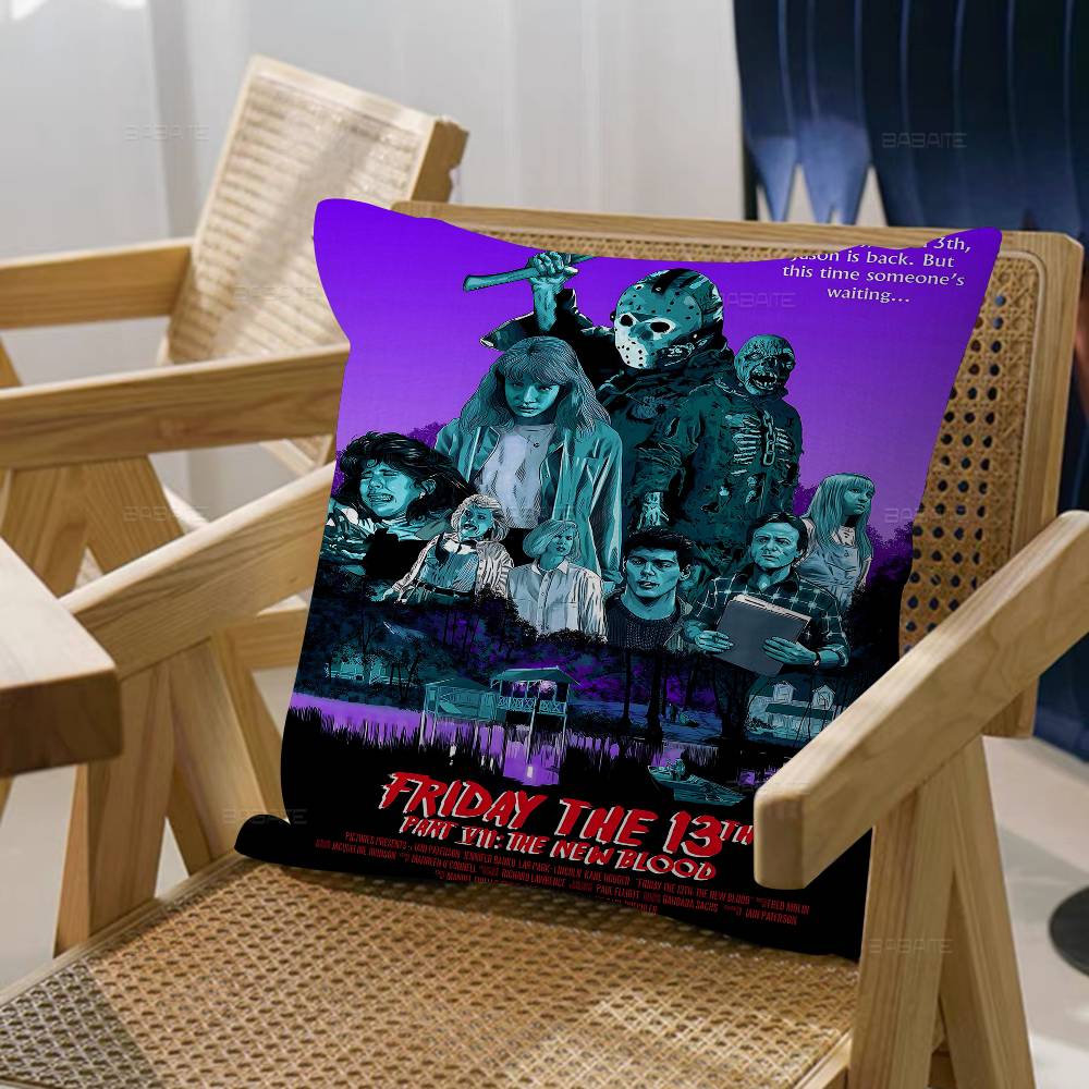 Horror Movie F-Friday T-The 13Th Pillow Gift Home Office Decoration Bedroom Sofa Car Cushion Cover Case 45X45