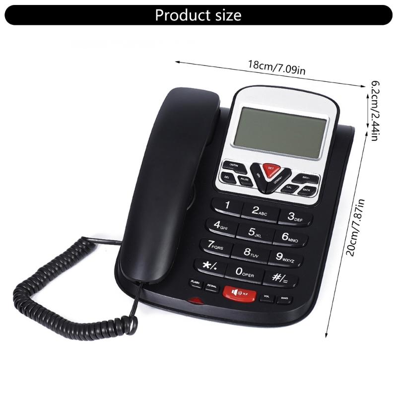 L-51 Fixed Landline Phone Desktop Telephone Caller Identification Energy Saving for Corporate Offices and Hospitality