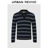 UR Men's Color-Block Stripe Polo Knit Sweater