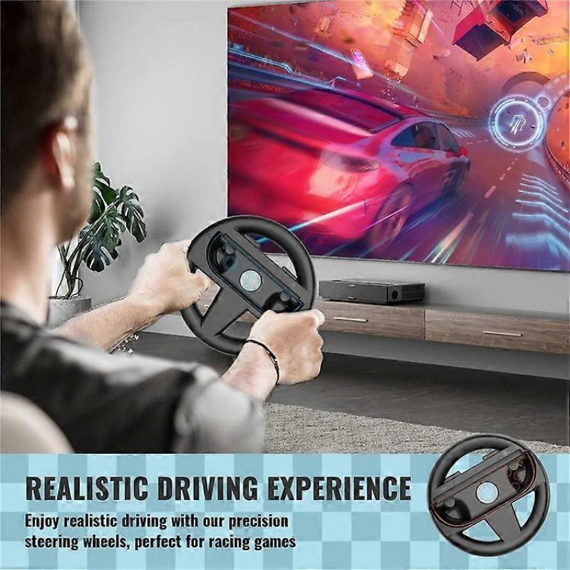 JYS-NS2275 2Pcs Compatible For Nintendo Switch 2 Large and Small Parent Child Racing Steering Wheel Controllers Set