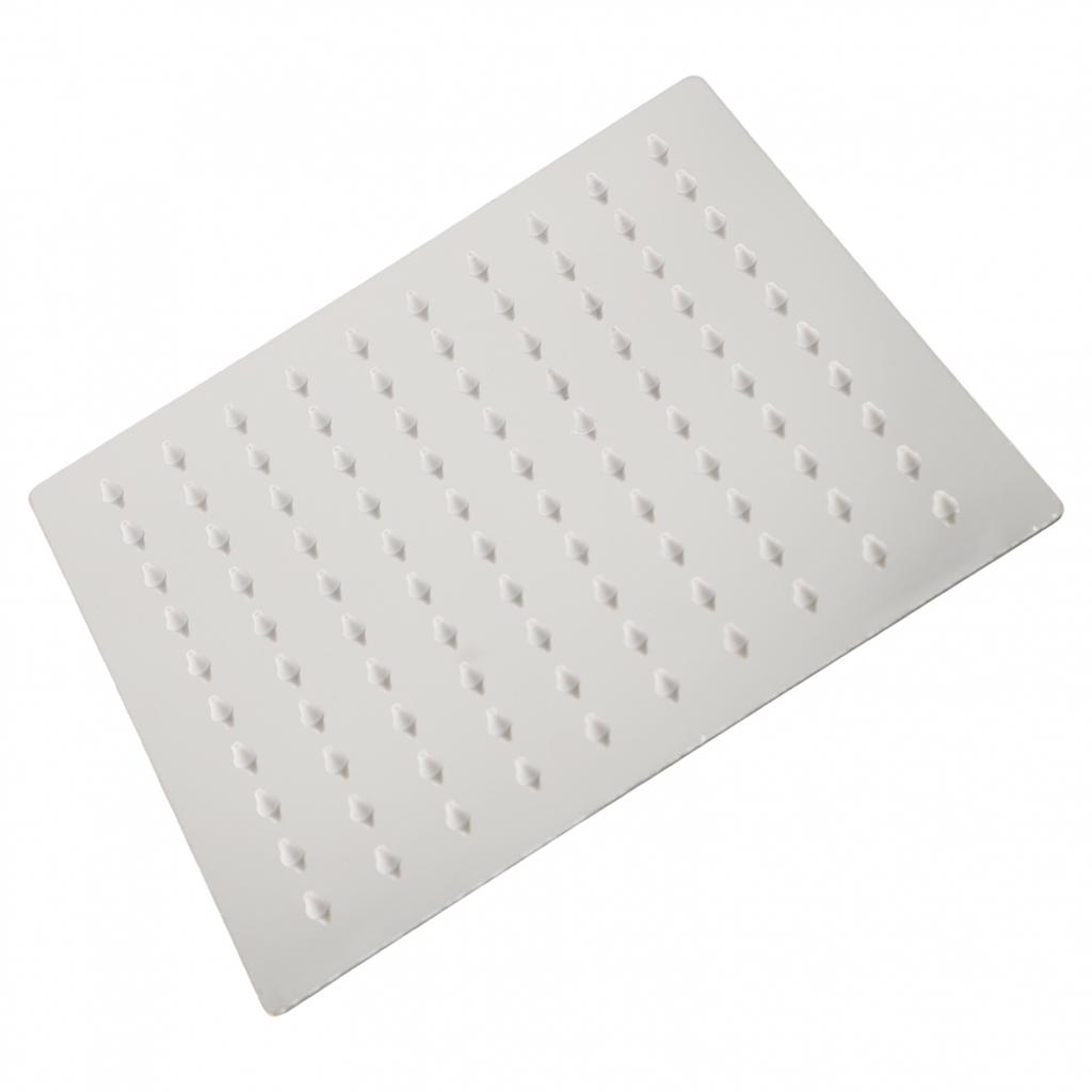 Chrome Shower Head Stainless Steel 20 Cm Silver Ease of Use Long Lasting