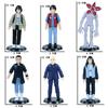 Hot 6-Piece Pvc Action Figure Set Creative Standing Models In Bag Cute Desk Decor Ideal Children'S Gift In Stock