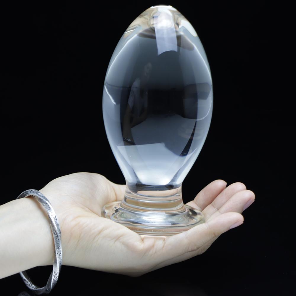 70mm Super Big Butt Plug Sex Toys Glass Anal Stopper Huge Plug Anal Dilator Expanding For Women Men Prostate Massager