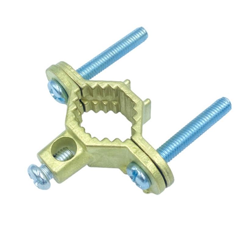 Heavy Type Coppers Alloys Grounding Clamps Electrical Inspection Clamps for Bare Metal Pipe