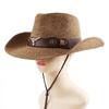 Meier Mixed color straw hat western cowboy straw hat outdoor sun hat