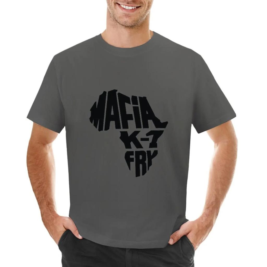 mafia k1 fry T-shirt heavyweights anime clothes vintage tees t shirts for men cotton
