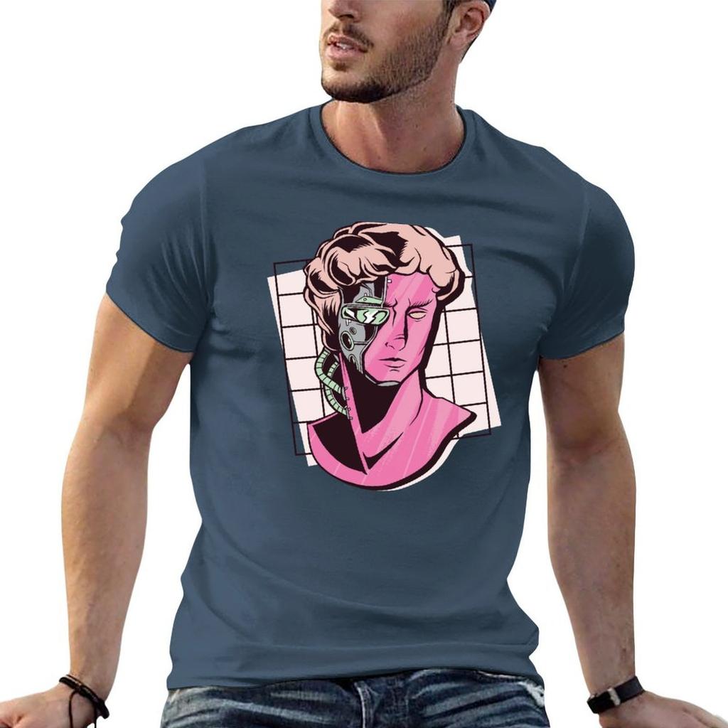 Cyborg Statue Tshirt Summer Sports Quick Dry Tshirt