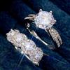 Source supply, super flash couple ring Valentine's Day gift, European and American luxury and sweet ring