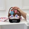 Adorable Rainbow Cartoon Silicone Kids Backpack With 3d Rabbit Smile And Stylish Design