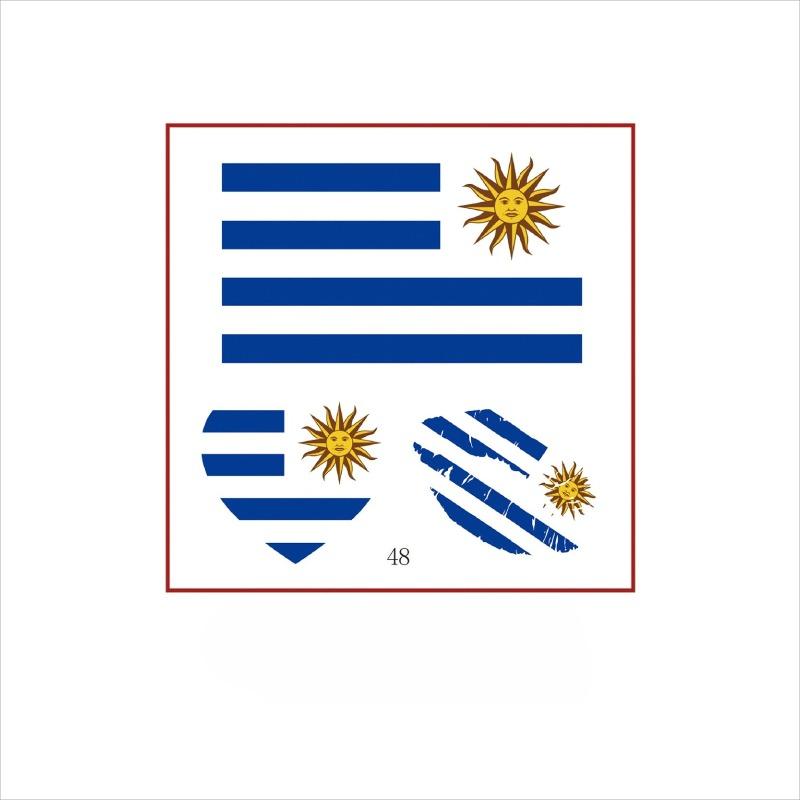 10PCS New World Cup Flag Tattoo Stickers Football Game Games Tattoo Stickers Makeup Face Stickers