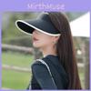 Ice Silk Summer Sun Hat With Large Brim And Uv Protection For Outdoor Women