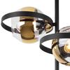 Ronda Deckenleuchte Schwarz und Gold 3-flammig Goldene Lampe E27