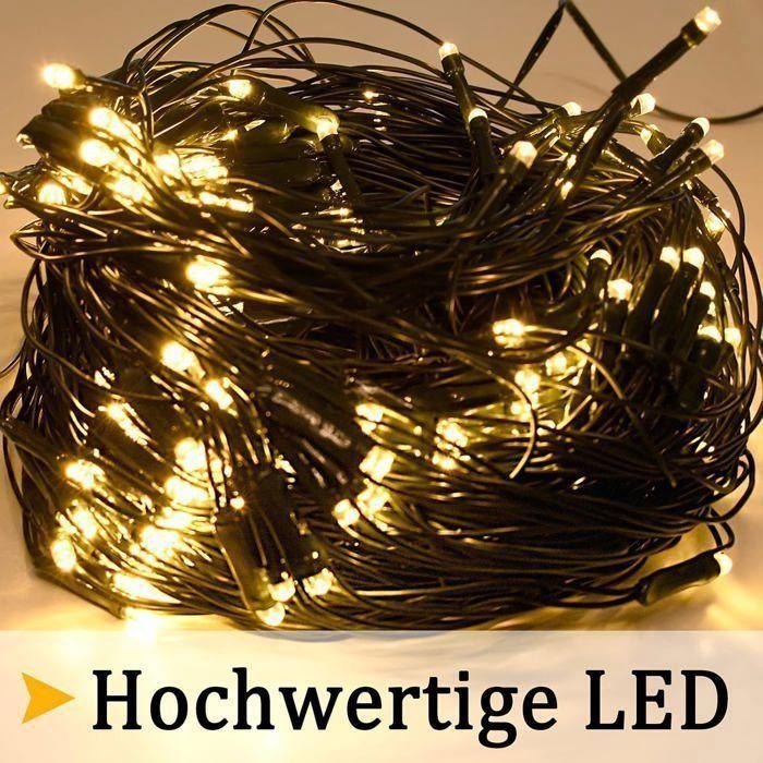 Guirlande lumineuse LED - AIMOONSA - 6 x 4 m - 540 LED - 8 modes - RVB/blanc chaud