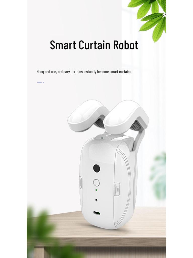 Graffiti Smart WiFi Curtain Controller with Voice and Remote Control - Free Track Installation Included