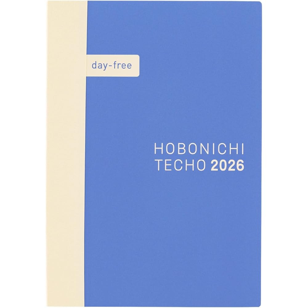 

Hobonichi Techo 2026 Day-Free [A6/Monthly + Notebook/January/Monday Start]