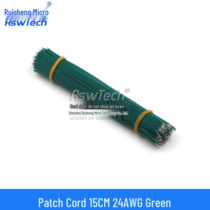 Double-Headed Tinned Wire Jumper for Welding & Electronic Connection, 22/24AWG, 5/0.8mm, Length: 50/150mm