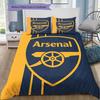 Arsenal Muster Bettwäsche Heimdekoration Geburtstagsgeschenk ( 1 Bettbezug + 2 Kissenbezüge, ohne Füllung),Fanartikel.