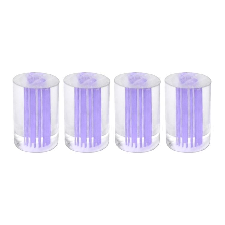 4Pcs Billiard Cue Ferrule Snooker Pool Stick Tip Acrylic Pool Cue Ferrule Unfinished Professional Billiard Accessory фиолетовый