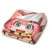 S-Spy X Family  Anya Forger  Flannel Blanket Throw Blanket for Living Room Travel Office Street Trend Bedspread Sofa Bed Cover