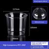 50Pcs 117 Caliber Pet Disposable Plastic Cup Clear Food Container With Lid For Dessert Fruit Snack Cold Drink Takeaway Packing