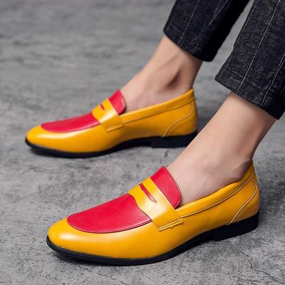 Men's Leather Slip-On Loafers - Pointed Toe, Formal & Casual, European/American Style, Plus Sizes Available