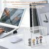 Acrylic Display Box Magnetic Closure Stackable Clear Trading Cards Collectibles Storage Case Figurines and Blind Box Organizer