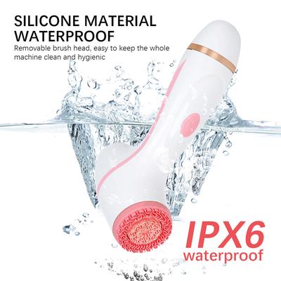 Silicone Face Cleaning Brush Exfoliating for Deep Best-selling Waterproof 3 In 1 Facial Electric Cleansing Spin Brush Set