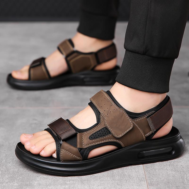 Fashion Summer New Men's Sandals Fashion  Design Styles Outdoor Leisure Street Walking Comfortable Casual Beach Classic Black Brown