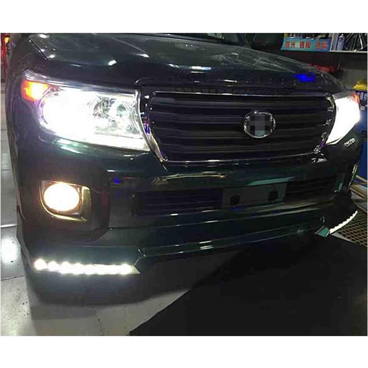 Compatible Body Kits for 12-15 Toyota Land Cruiser: Front & Rear with Lights and Front Bumper Modification Fan.