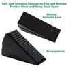 Heavy Duty Door Stopper Height Adjustable Spring Loaded Wedge Door Rear Retainer Non-Slip Door Stop for Home Office Dodgers