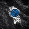 BUREI Men's Analog Quartz Watch Waterproof Casual Stainless Steel Band