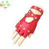 1 Pair Women Punk Short Synthetic Leather Gloves Half Finger Fingerless Gloves Fashion Lady Handsome Black Gloves