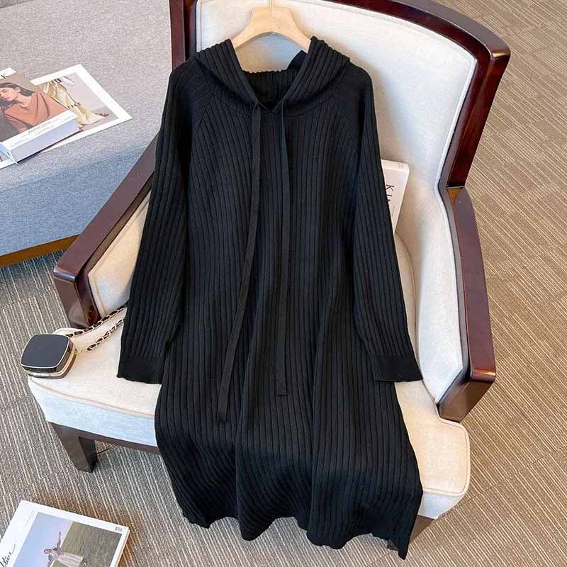 

Женский свитшот оверсайз с капюшоном, свободный, длинный, повседневный пуловер, топ-свитшот с длинным рукавом XXL чёрный