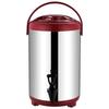 Stainless Steel Double-Layer Insulated Beverage Bucket with Faucet for Milk, Tea, Coffee, or Soy Milk