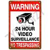 High Definition Metal Tin Sign Funny Warning Signs Retro Humorous Security Plaque Vintage Sarcastic Wall Art Decor for Home Gard