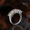 Classic Design 925 Sterling Silver Ring Natural Oval 5*7mm Opal Real Gemstone Fine Jewelry for Women Engagement and Wedding Gift