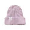 APOSTROPHE COMMA Summer Reversible Label Soft Ribbed Beanie (White)