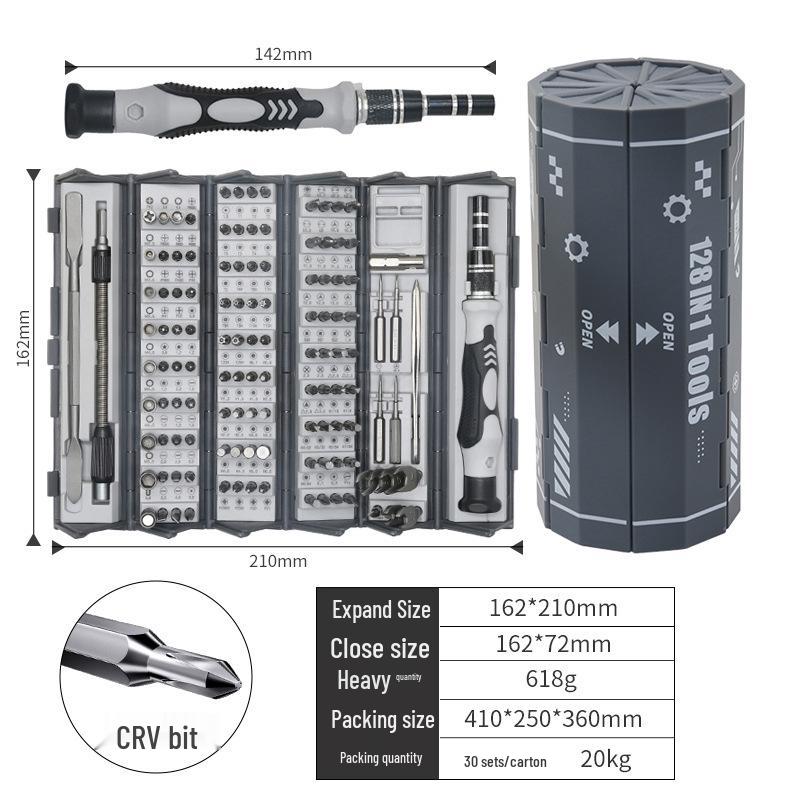 128-in-1 Multifunktionales Elektrisches Schraubendreher-Set für Handy-Reparatur