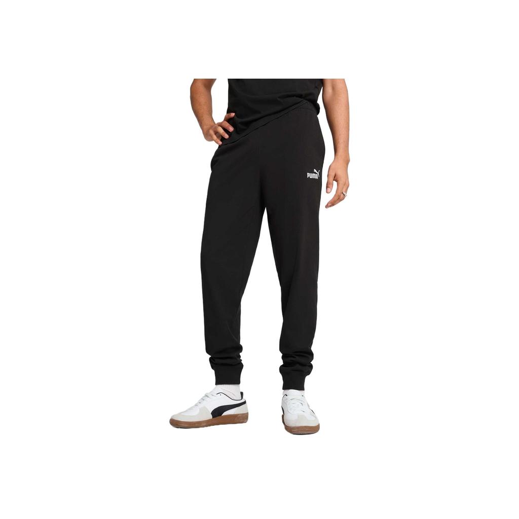PUMA Comfortable Soft Versatile Elastic Straight Leg Casual Pants Men bottoms Black 687558-01