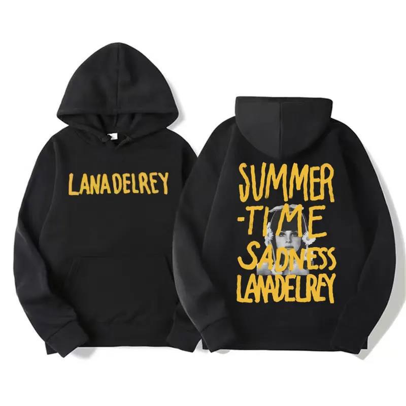 Singer Lana Del Rey Summertime Sadness Hoodie Vintage Unisex Pullover Vintage Graphic Hoody Tops Oversize Clothing