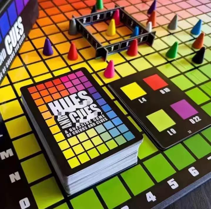 Hues and Cues Vibrant Color Guessing Board Game 3-10 Players
