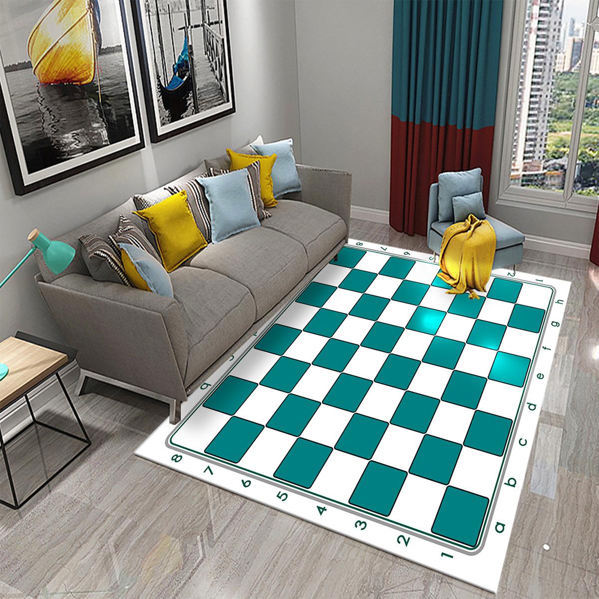 

Маленький ковер для спальни, гостиной, напольный коврик, нескользящий ковер, шахматный коврик для летающих шахмат, игровой коврик, детский ковер 40x60cm