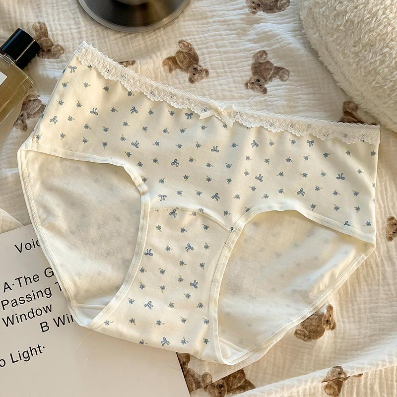 

Большой размер Женское Весна и Осень Новое Хлопок Удобные Для Кожи Без Следов на Талии Треугольные Трусики M