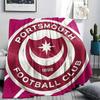 1PC Portsmouth Football Club Patterned Flannel Blanket Suitable For All Seasons for Home Decor Warmth and Comfort Gifts Holiday Present