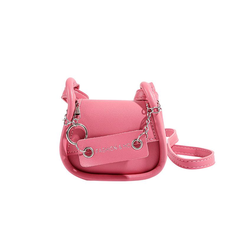 

Новая женская маленькая квадратная сумка, симпатичная модная мини-сумка-седло, нишевый дизайн, чувство, универсальная сумка-мессенджер через плечо розовый