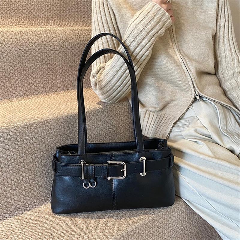 High Quality Retro Versatile Women'S Shoulder Tote Bag Underarm Bag  Handbag Large Capacity Commuter Bag Girl Purse Gift