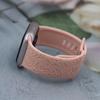 Compatible Silicone Apple Watch S10 Strap: Adjustable, Fashionable Embossed Band